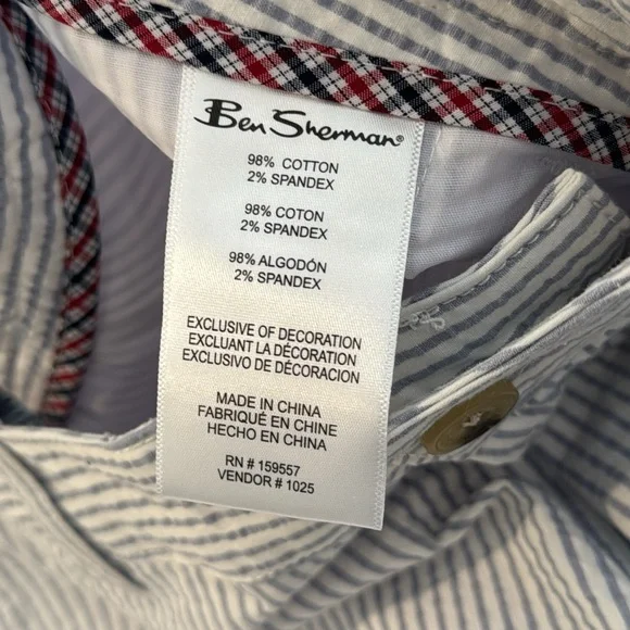 Ben Sherman Seersucker Shorts. Size 32 - Picture 13 of 13
